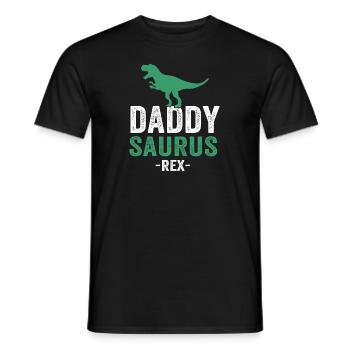 Daddysaurus - Men's T-Shirt - black - Front - AI Model Male 178 light (178cm)