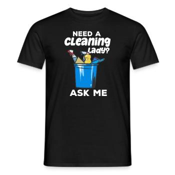 Brauchen Sie eine Putzfrau Hauswirtschaft - Männer T-Shirt - Schwarz - Vorne - AI Model Male 178 light (178cm)