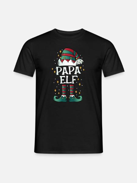 Papa Elf - Men's T-Shirt - black