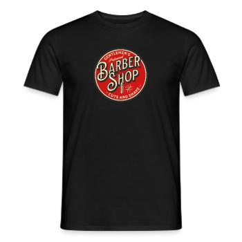 Barberia Shop Classic - Männer T-Shirt - Schwarz - Vorne - AI Model Male 178 light (178cm)