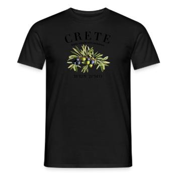 Crete Kreta Griechenland - Männer T-Shirt - Schwarz - Vorne - AI Model Male 178 light (178cm)