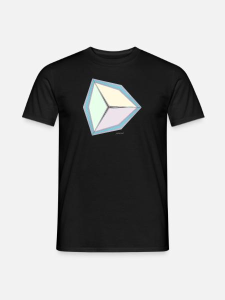 Pastel Cube - Men's T-Shirt - black