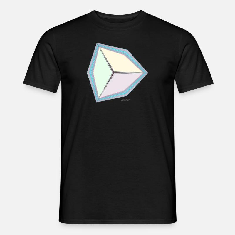Pastel Cube - Men’s T-shirt - black