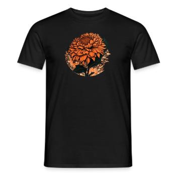 Orange Flower Gift - Men's T-Shirt - black - Front - AI Model Male 178 light (178cm)