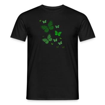 Butterfly Butterfly Butterfly children - Men's T-Shirt - black - Front - AI Model Male 178 light (178cm)