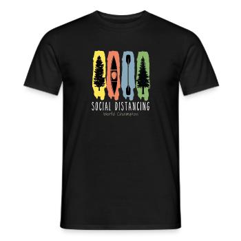 Kayak Kayak Canoë canoéistes - T-shirt homme - noir - Devant - AI Model Male 178 light (178cm)