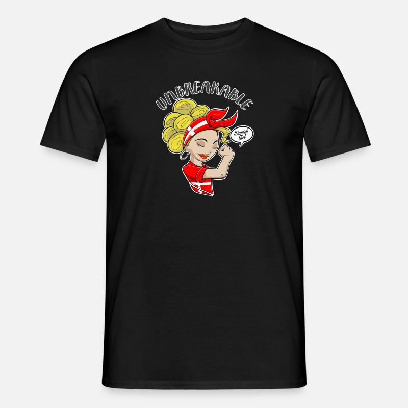 Danish Girl Unbreakable I Danish Heritage I - Männer T-Shirt - Schwarz