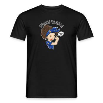 Fille kosovare incassable I Patrimoine kosovar I - T-shirt homme - noir - Devant - AI Model Male 178 light (178cm)