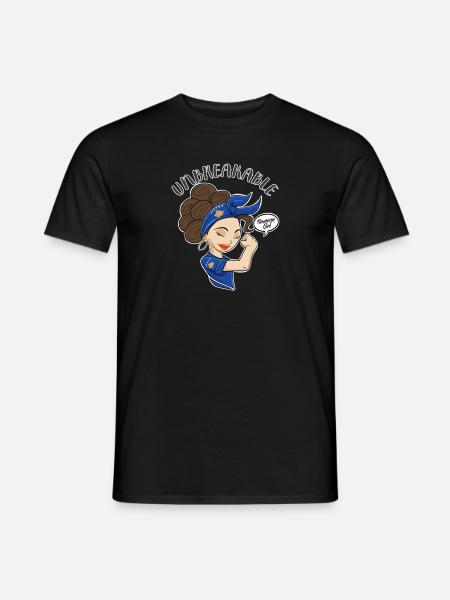 Fille kosovare incassable I Patrimoine kosovar I - T-shirt homme - noir