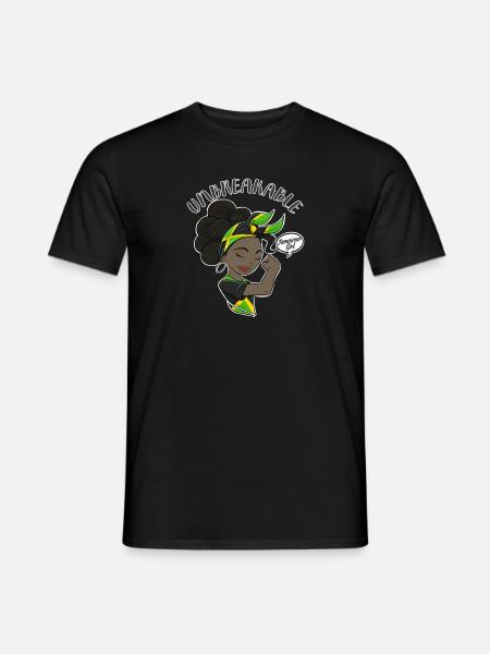 Fille jamaïcaine incassable I Héritage jamaïcain I - T-shirt homme - noir