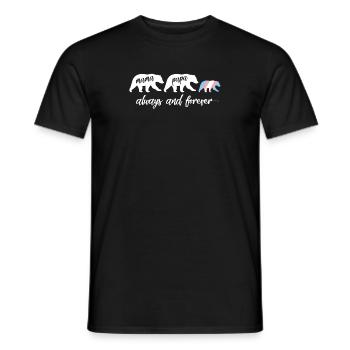 Transgender Mama Bär - LGBTQ Transgender - Männer T-Shirt - Schwarz - Vorne - AI Model Male 178 light (178cm)