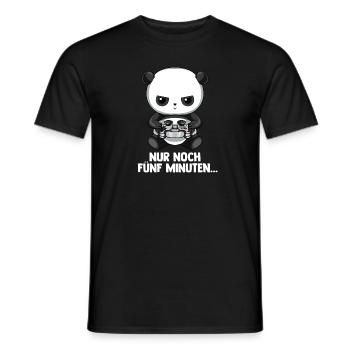 Lustiges Gaming Geschenk - Zocken Gaming Panda - Männer T-Shirt - Schwarz - Vorne - AI Model Male 178 light (178cm)