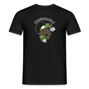 Nigerian Girl Unbreakable I Nigerian Heritage I - Men's T-Shirt - black - Front - AI Model Male 178 light (178cm)