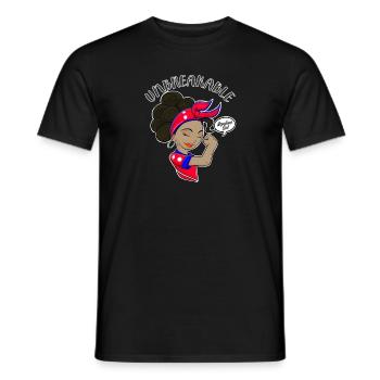 Fille népalaise Incassable I Héritage népalais I - T-shirt homme - noir - Devant - AI Model Male 178 light (178cm)