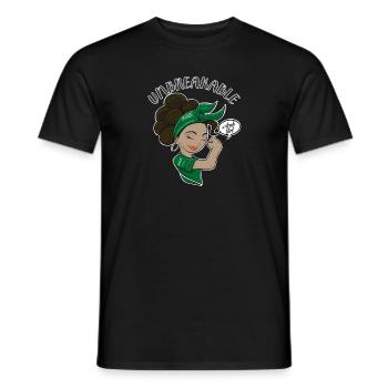 Fille arabe incassable I Héritage arabe I Saoudien - T-shirt homme - noir - Devant - AI Model Male 178 light (178cm)