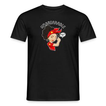Fille vietnamienne Héritage vietnamien incassable - T-shirt homme - noir - Devant - AI Model Male 178 light (178cm)