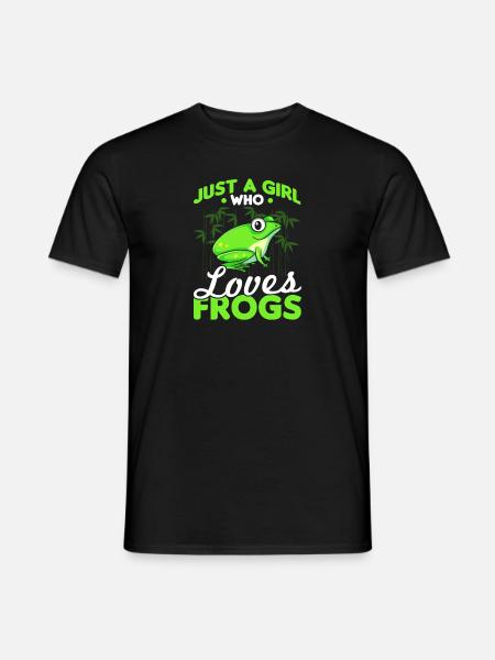 Mädchenfrösche - Männer T-Shirt - Schwarz