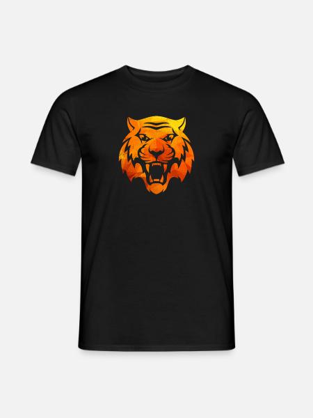 Just Tiger - Männer T-Shirt - Schwarz