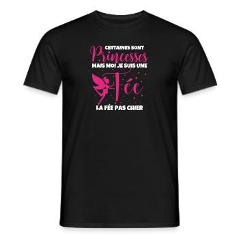 Certaines Sont Princesses Mais Moi Je Suis Une - T-shirt homme - noir - Devant - AI Model Male 178 light (178cm)
