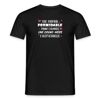 Eine großartige Mutter gibt immer eine - Männer T-Shirt - Schwarz - Vorne - AI Model Male 178 light (178cm)