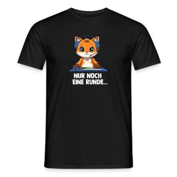 Gaming Fuchs - Computerspiele Videospiele - Männer T-Shirt - Schwarz - Vorne - AI Model Male 178 light (178cm)