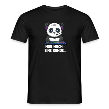 Gaming Panda - Computerspiele Videospiele - Männer T-Shirt - Schwarz - Vorne - AI Model Male 178 light (178cm)