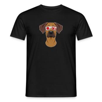 Rhodesian Ridgeback Japan Sunglasses I Japanese - Männer T-Shirt - Schwarz - Vorne - AI Model Male 178 light (178cm)