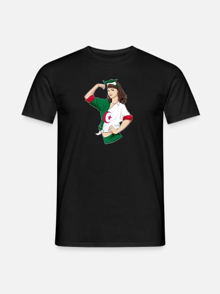 Fille algérienne incassable I Patrimoine algérien I - T-shirt homme - noir