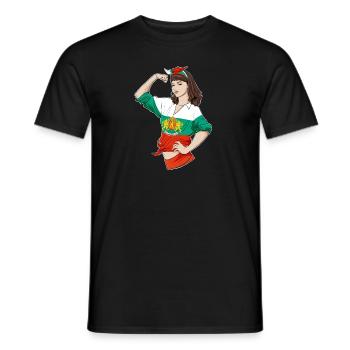 Fille bulgare Incassable Héritage bulgare - T-shirt homme - noir - Devant - AI Model Male 178 light (178cm)