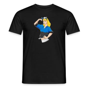 Fille estonienne incassable I Héritage estonien I - T-shirt homme - noir - Devant - AI Model Male 178 light (178cm)