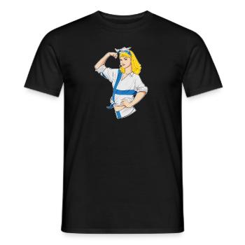 Finnish Girl Unbreakable I Finnish Heritage I - Männer T-Shirt - Schwarz - Vorne - AI Model Male 178 light (178cm)