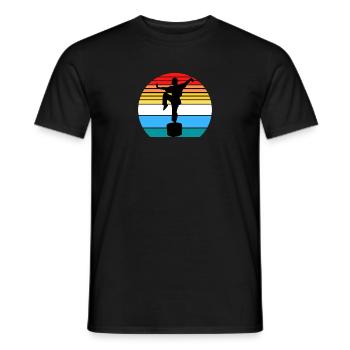 Karaté Vintage Arts Martiaux Kung-Fu Rétro - T-shirt homme - noir - Devant - AI Model Male 178 light (178cm)