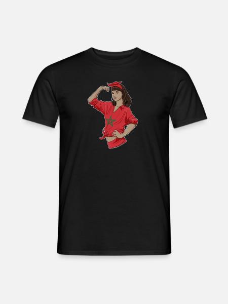 Fille marocaine incassable I Héritage marocain I - T-shirt homme - noir