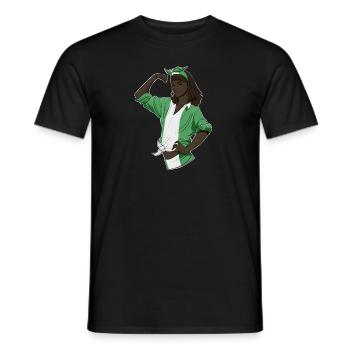 Nigerian Girl Unbreakable I Nigerian Heritage I - Men's T-Shirt - black - Front - AI Model Male 178 light (178cm)