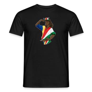 Seychelles Girl Unbreakable I Heritage Seychelles - T-shirt homme - noir - Devant - AI Model Male 178 light (178cm)