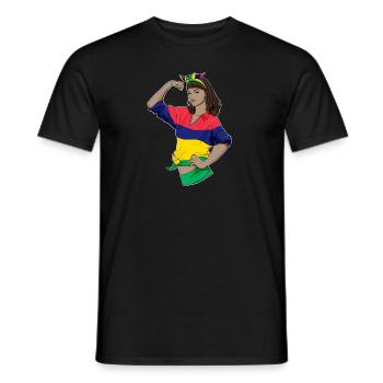 Mauritius Girl Unbreakable Mauritius Heritage - Men's T-Shirt - black - Front - AI Model Male 178 light (178cm)