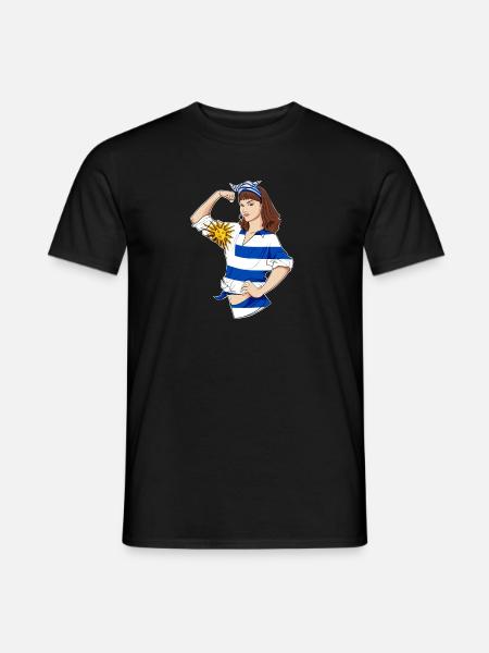 Uruguay Girl Unbreakable I Uruguay Heritage I - Männer T-Shirt - Schwarz