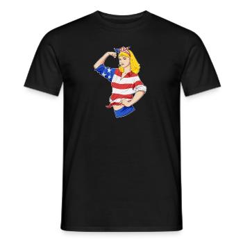 American Girl Unbreakable I American Heritage I - Männer T-Shirt - Schwarz - Vorne - AI Model Male 178 light (178cm)
