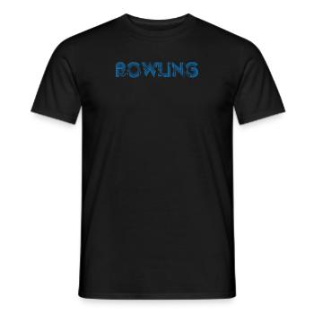 Bowling frau - Männer T-Shirt - Schwarz - Vorne - AI Model Male 178 light (178cm)