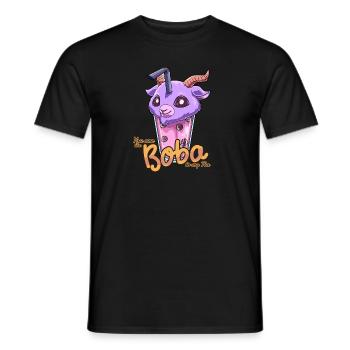 Bubble Tea Pastell Goth Style - Kawaii Bubble Tea - Männer T-Shirt - Schwarz - Vorne - AI Model Male 178 light (178cm)