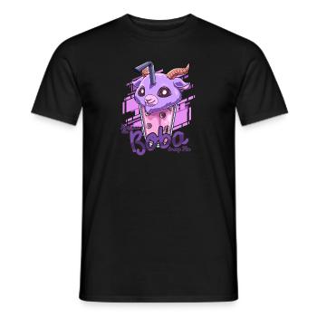 Bubble Tea Nu Goth Style - Otaku Bubble Tea - Männer T-Shirt - Schwarz - Vorne - AI Model Male 178 light (178cm)