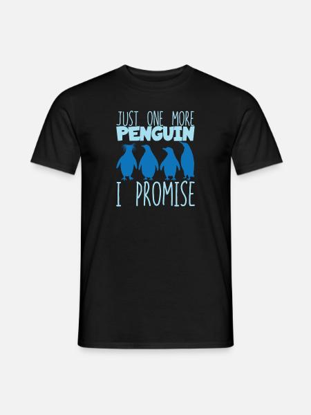 Letzter Pinguin - Männer T-Shirt - Schwarz