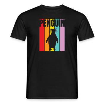 Verlorener Pinguin - Männer T-Shirt - Schwarz - Vorne - AI Model Male 178 light (178cm)