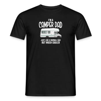 I'm A Camper Dad Loves Camping Caravan Trailer - Men's T-Shirt - black - Front - AI Model Male 178 light (178cm)