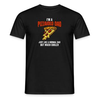 I'm A Pizzaiolo Dad Just Like A Normal Dad, Pizza - Men's T-Shirt - black - Front - AI Model Male 178 light (178cm)