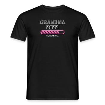 Grandma 2022 Loading, Future Grandmother - T-shirt homme - noir - Devant - AI Model Male 178 light (178cm)