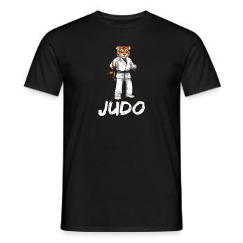 Judo Lion - Japanische Kampfsportart Judoka - Männer T-Shirt - Schwarz - Vorne - AI Model Male 178 light (178cm)