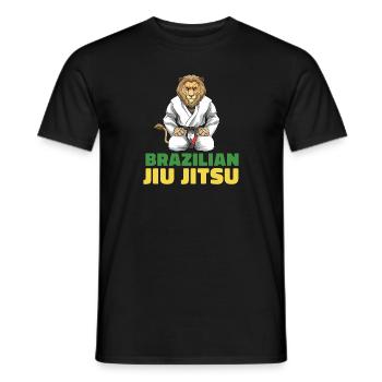 Brasilianisches Jiu Jitsu und Grappling - Jiu - Männer T-Shirt - Schwarz - Vorne - AI Model Male 178 light (178cm)