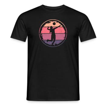 Volleyballerin Volleyballspielerin Volleyball - Männer T-Shirt - Schwarz - Vorne - AI Model Male 178 light (178cm)