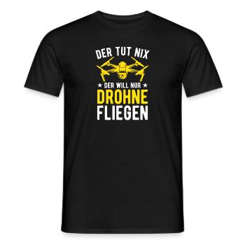 Der Tut Nix Der Will Nur Drohne Fliegen Drohnen - Männer T-Shirt - Schwarz - Vorne - AI Model Male 178 light (178cm)